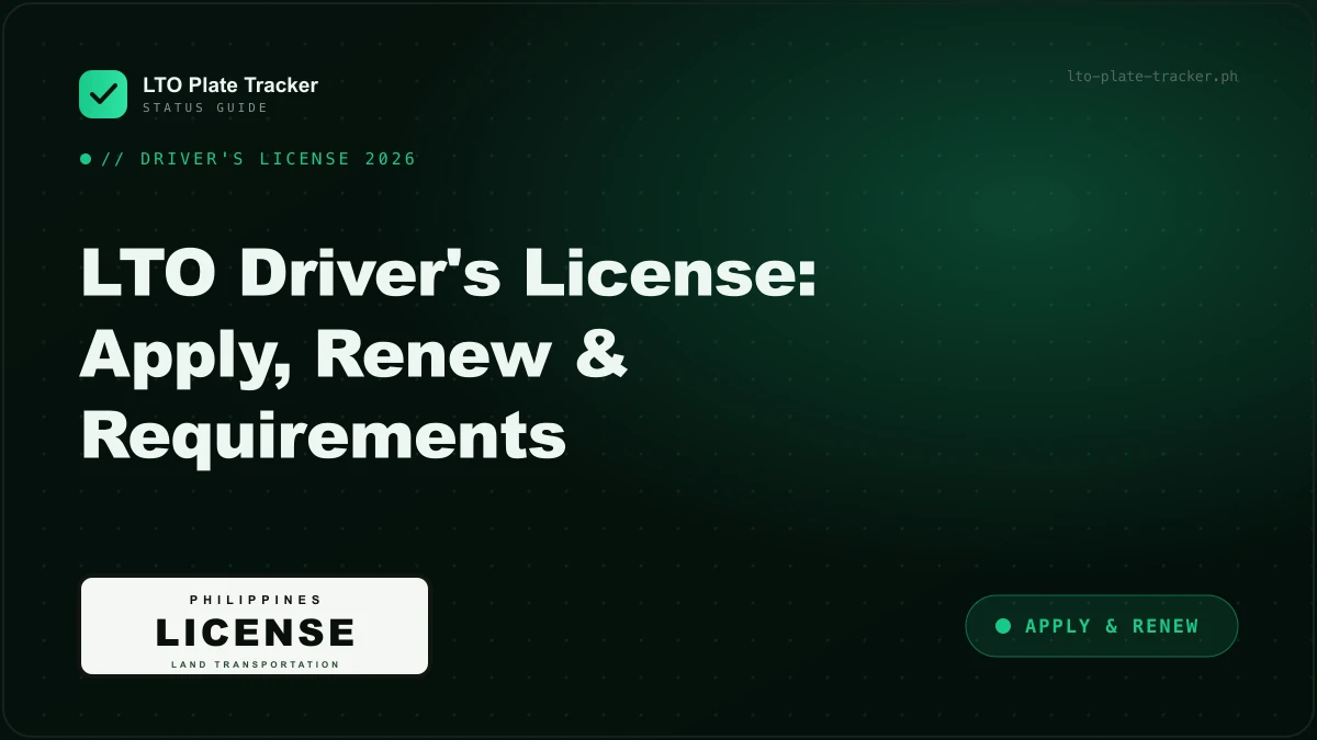 LTO driver's license 2026 application, renewal and requirements guide LTO driver's license 2026 application, renewal and requirements guide