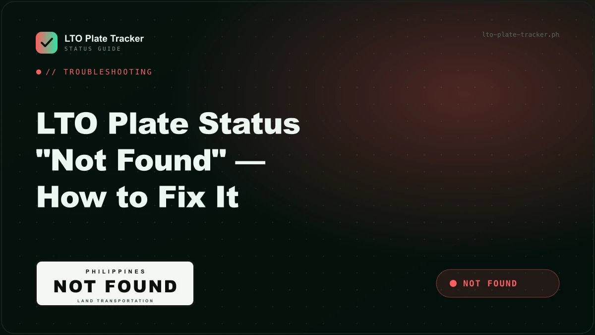 LTO plate status Not Found error and how to fix it step by step LTO plate status Not Found error and how to fix it step by step