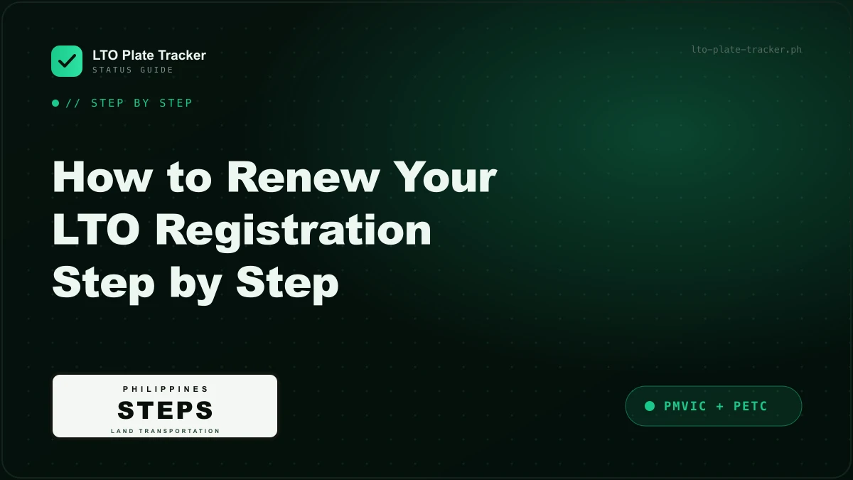 How to renew your LTO registration step by step